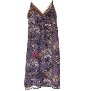 American Eagle Cottaagecore Purple Foral Adjustable Spaghetti Straps Dress 6